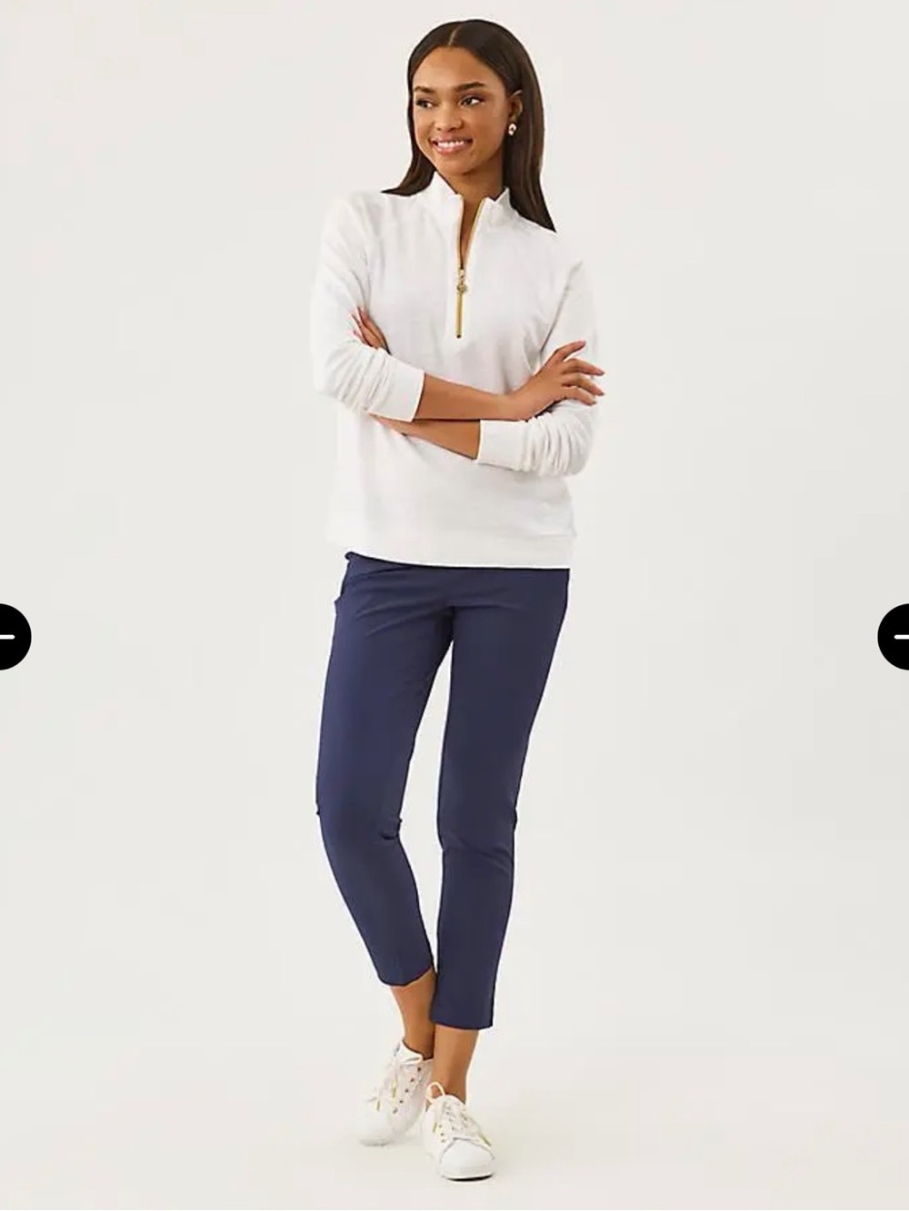 Lilly Pulitzer Luxletic Navy Pull-On Corso Golf Pants Size 10